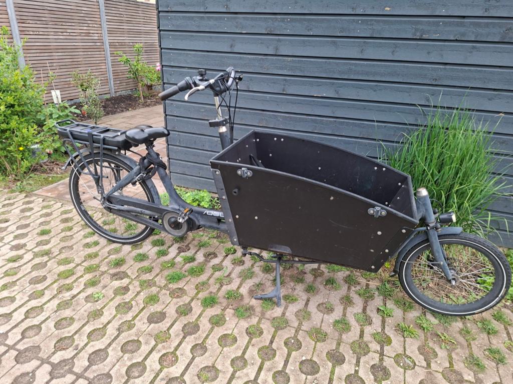 Bakfiets vogue elektrisch (opknapper) accu paar maanden oud, Gebruikt, Elektrisch, 2 kinderen, Schijfrem