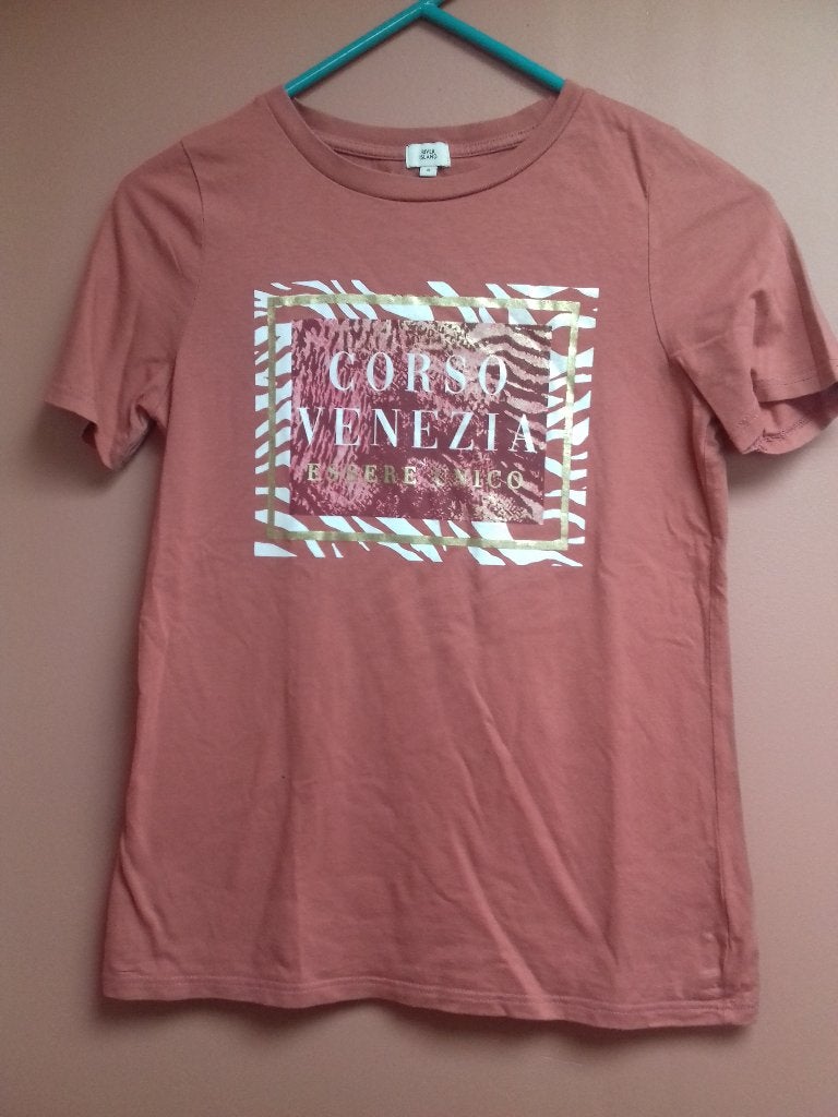 t-shirt maat 32 steenrood - River Island, River Island, Ophalen of Verzenden, Korte mouw, Maat 34 (XS) of kleiner