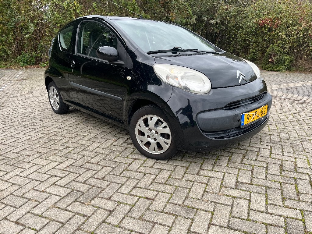 Citroën C1 1.0 3-DRS 2007 Zwart, Auto's, Voorwielaandrijving, 4 stoelen, C1, Handgeschakeld