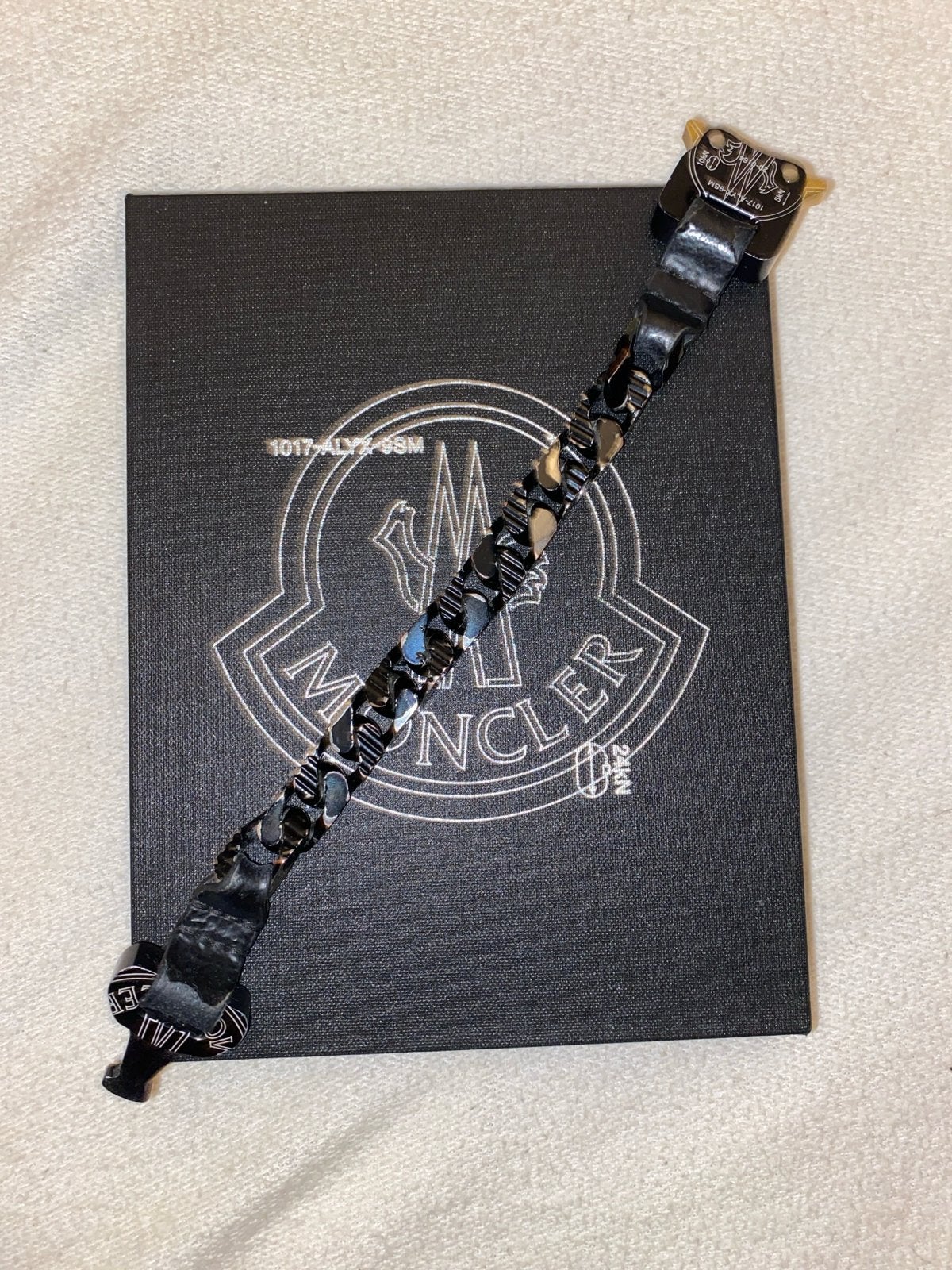 Moncler x ALYX Armband - Zwart met gesp, Ophalen of Verzenden, Gebruikt, Zwart, Overige materialen