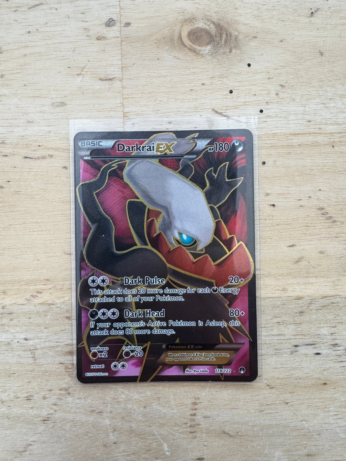 Pokémon Darkrai EX 118/108 – 2016, Ophalen of Verzenden, Zo goed als nieuw, Losse kaart