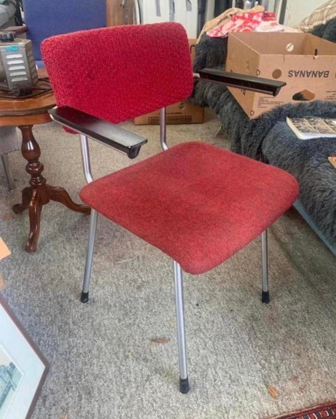 Stoel mooie Gispen 1234 buizen frame stoel jaren 60., Huis en Inrichting, Ophalen of Verzenden