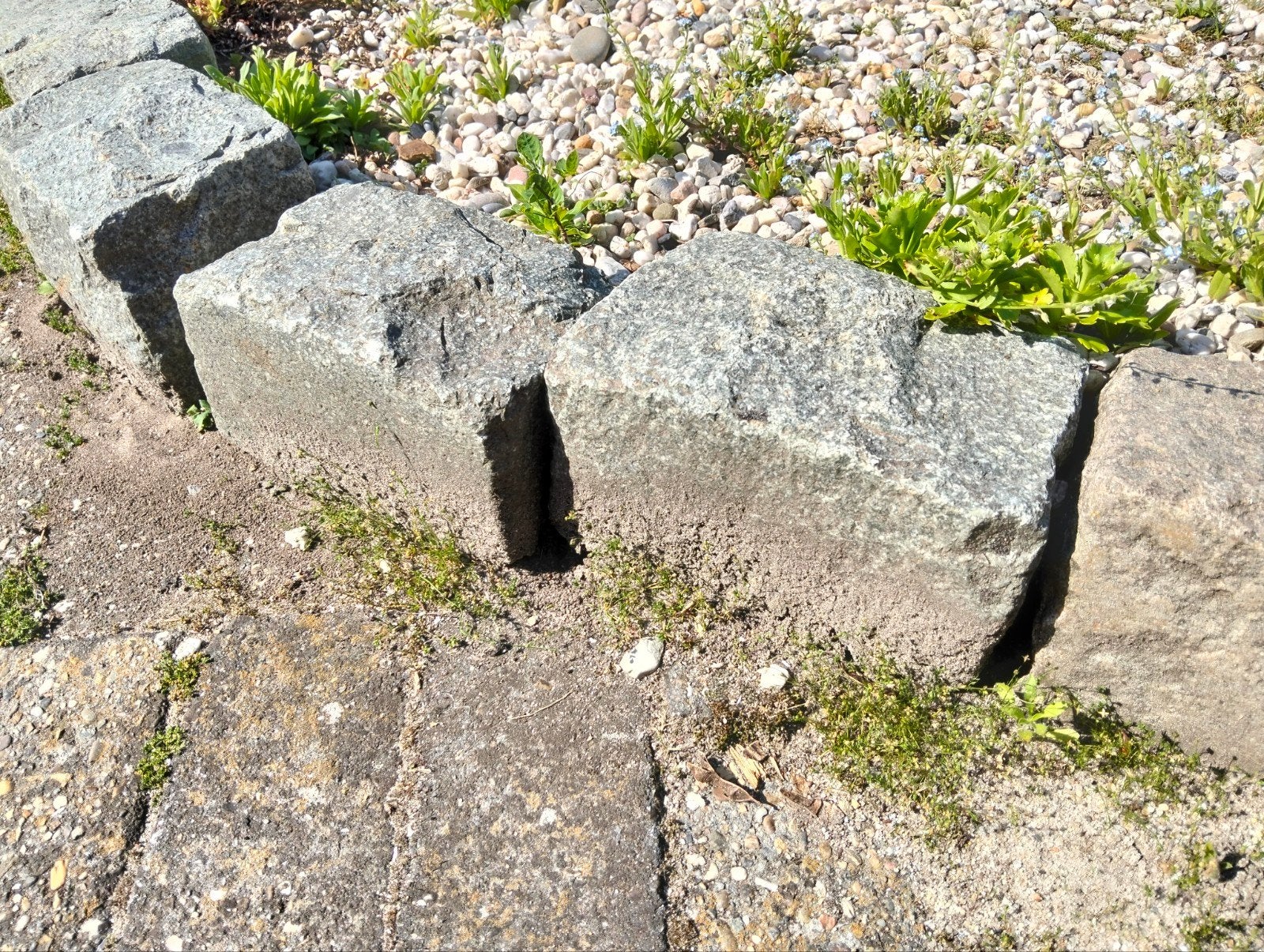 nog 33 stuks Gebruikte Granieten Keien kinderkopjes, Ophalen, Gebruikt