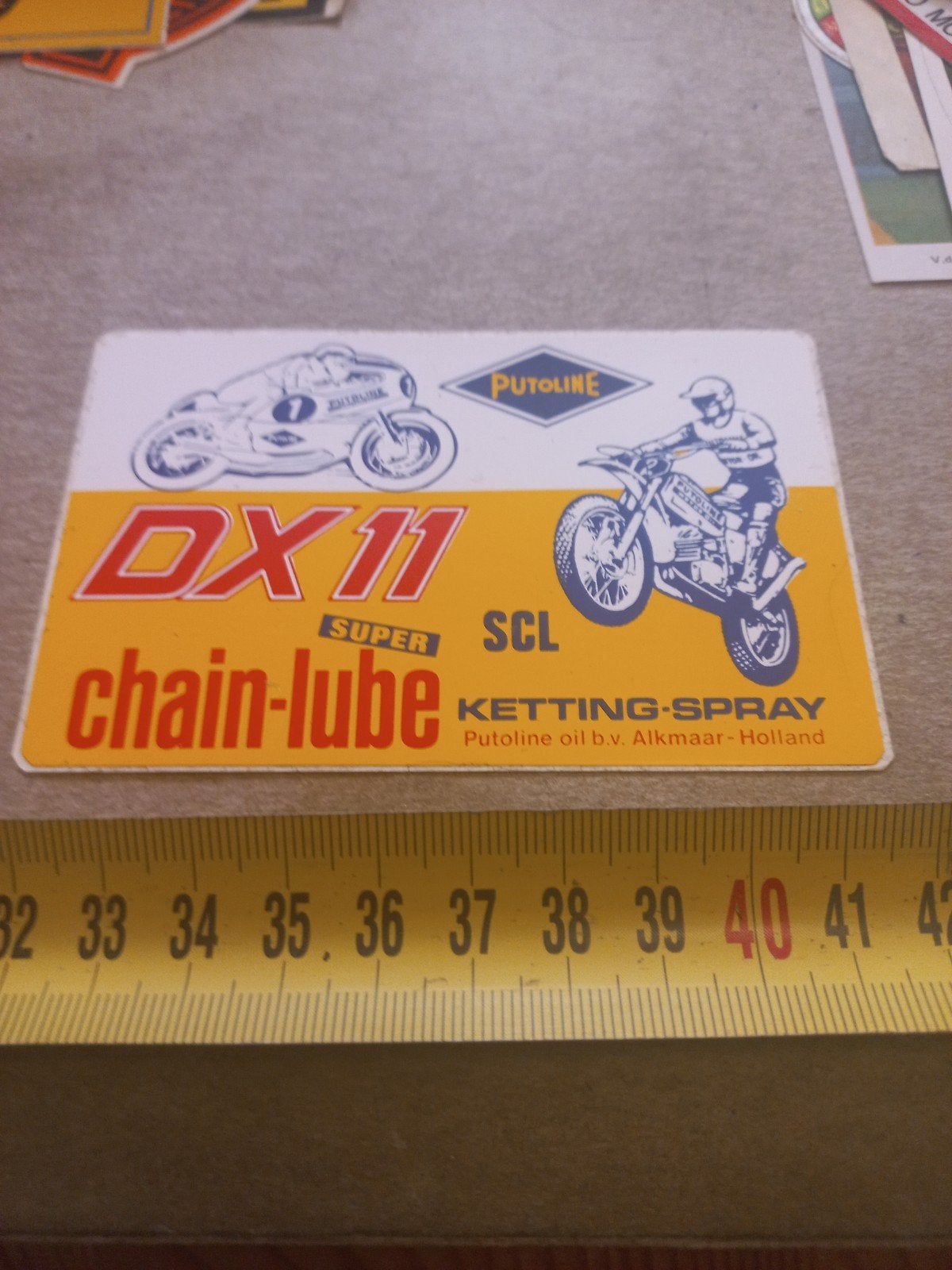 Vintage Putoline DX11 Super SCL Chain-Lube Sticker, Ophalen of Verzenden