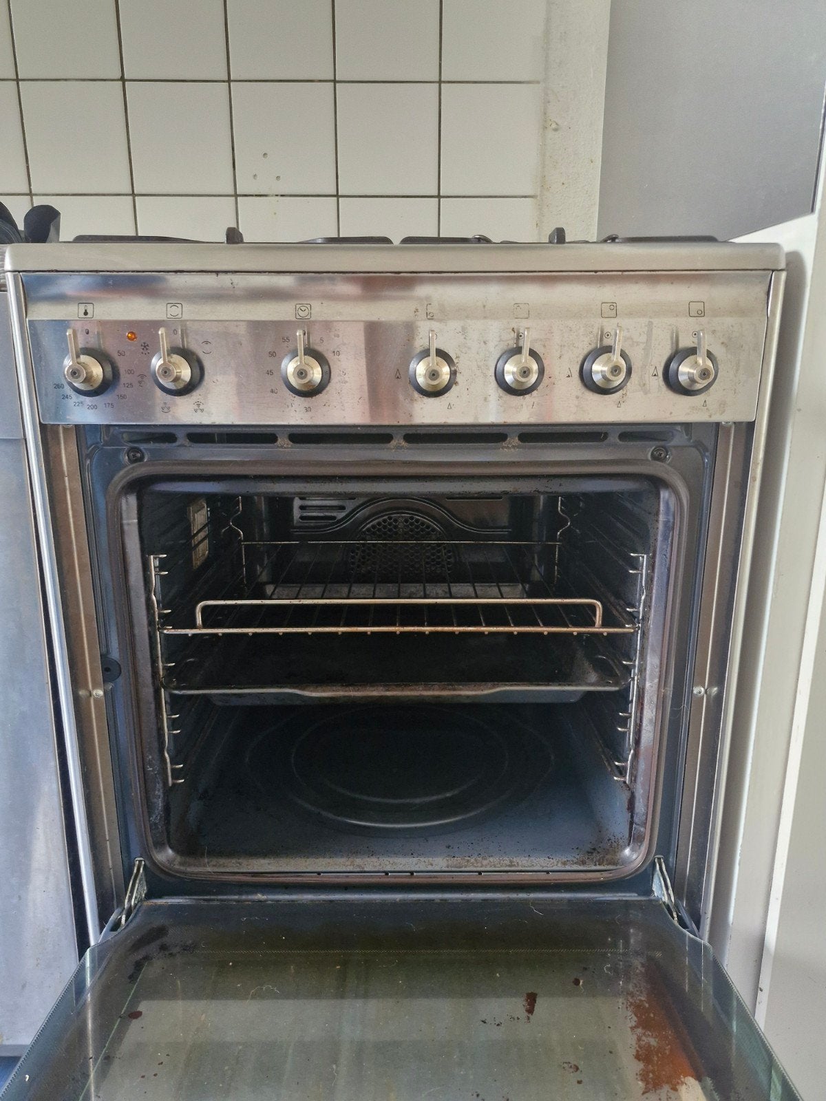 Smeg fornuis met gaskookplaat en elektrische oven., Ophalen, 50 tot 100 cm, Minder dan 100 cm