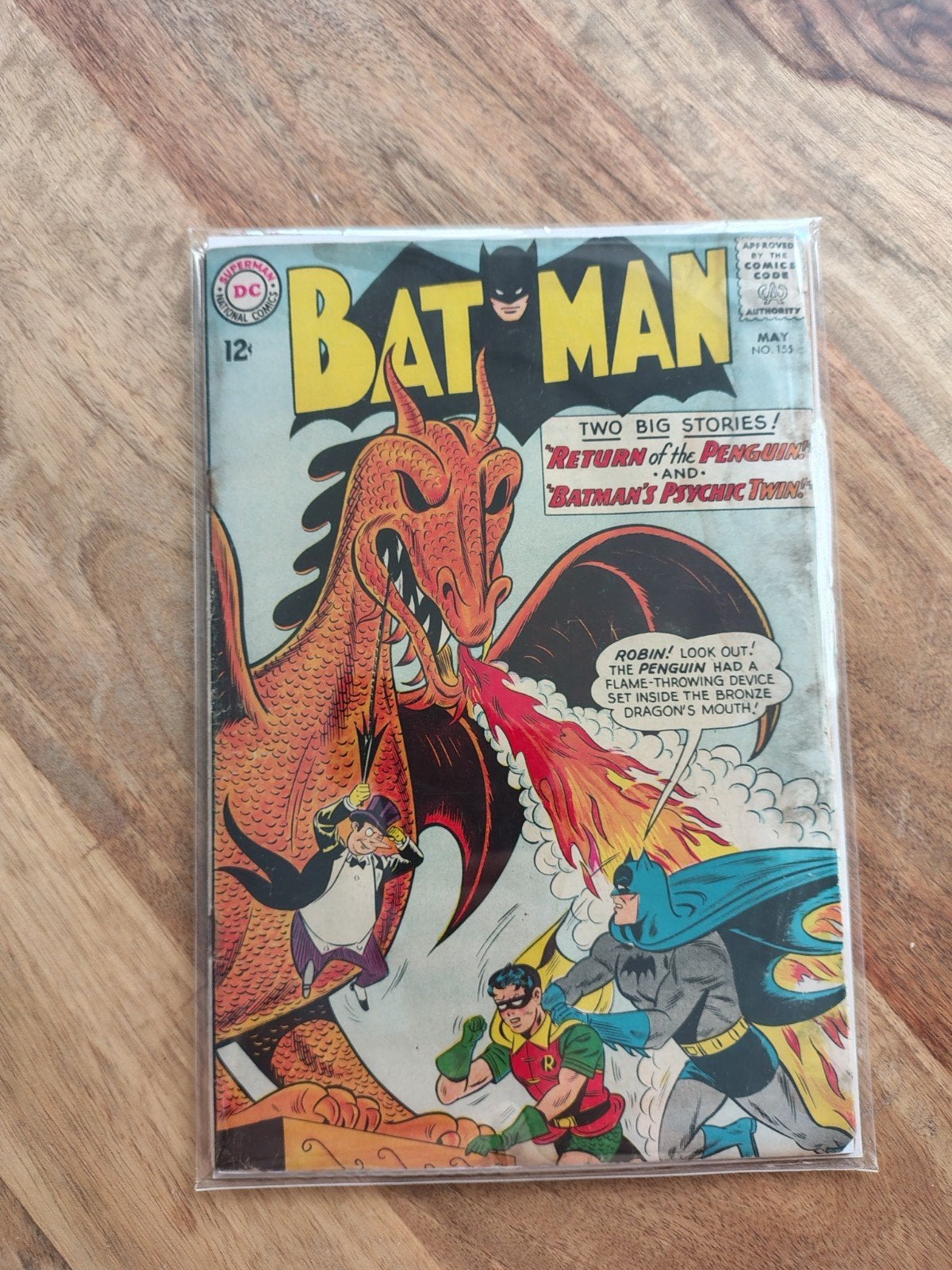 Batman 155 1st SIlver Age Penguin keyissue 2.0, Eén comic, Ophalen, Amerika