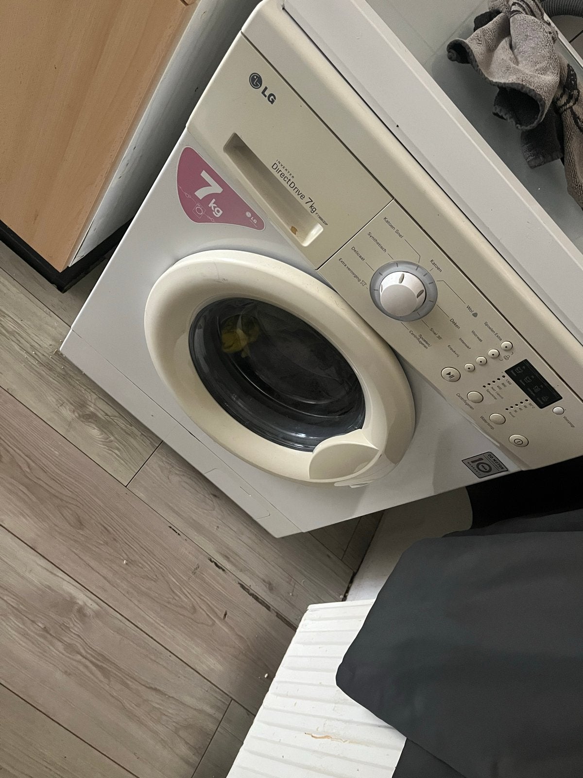 LG DirectDrive 7kg wasmachine - Mooi, netjes en goed, Witgoed en Apparatuur, Was-droogcombinaties, 6 tot 8 kg, Ophalen, Zo goed als nieuw