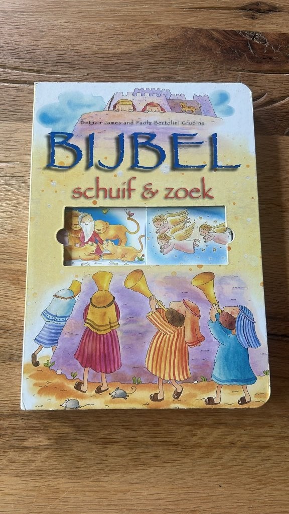 Bijbel schuif & zoek - Kinderbijbel met schuifjes, Ophalen of Verzenden, Zo goed als nieuw, Bethan James and Paola Bertolini Grudina