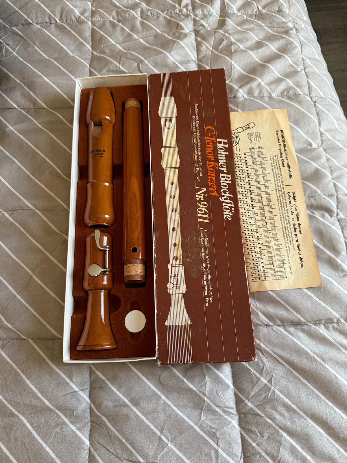 Hohner Konzert Blokfluit Nr. 9611 - Zo goed als nieuw, Muziek en Instrumenten, Ophalen of Verzenden, Zo goed als nieuw, Overige typen