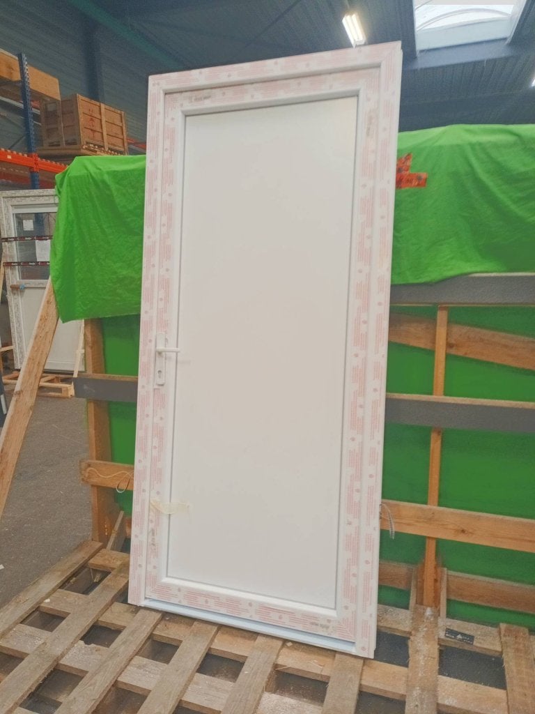 Kunststof Buitendeur volpaneel  b99,5 x h215,5 -2485-, Niet ingevuld, Kunststof, 80 tot 100 cm, 215 cm of meer