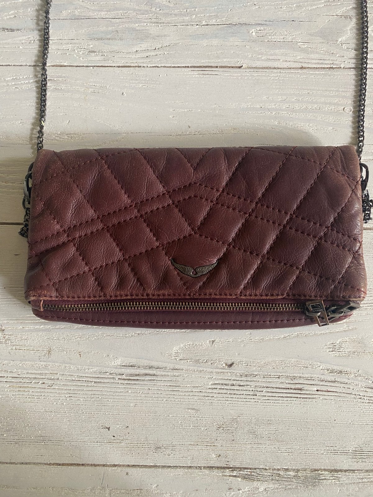 Zadig & Voltaire Crossbody Tas - Bordeauxrood, Sieraden, Tassen en Uiterlijk, Tassen | Damestassen, Ophalen of Verzenden, Gebruikt