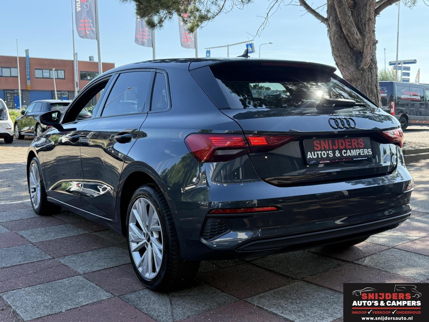 Audi A3 Sportback 30 TFSI s-line, Auto's, Stof, Gebruikt, Zwart, Met garantie (alle)