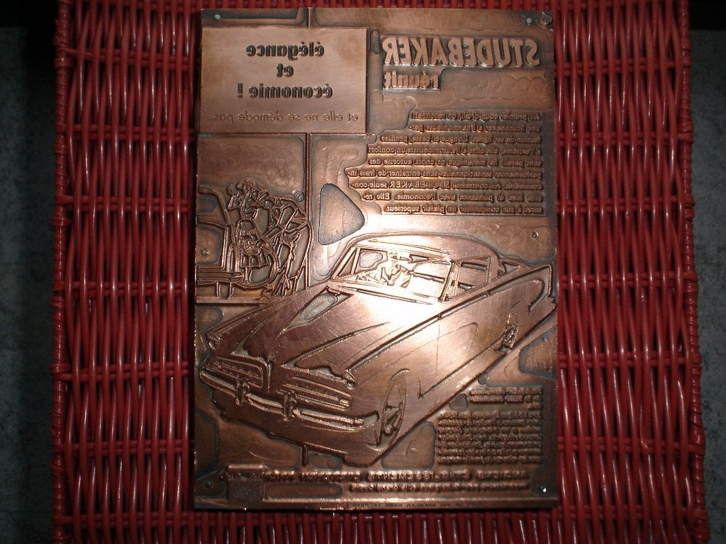 Studebaker Hawk- Reclame jaren 50 uniek verzamelitem!, Ophalen of Verzenden, Gebruikt, Reclamebord