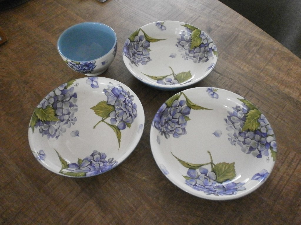 JET Hortensia schalen, Ophalen of Verzenden, Overige stijlen, Schaal of Schalen, Zo goed als nieuw