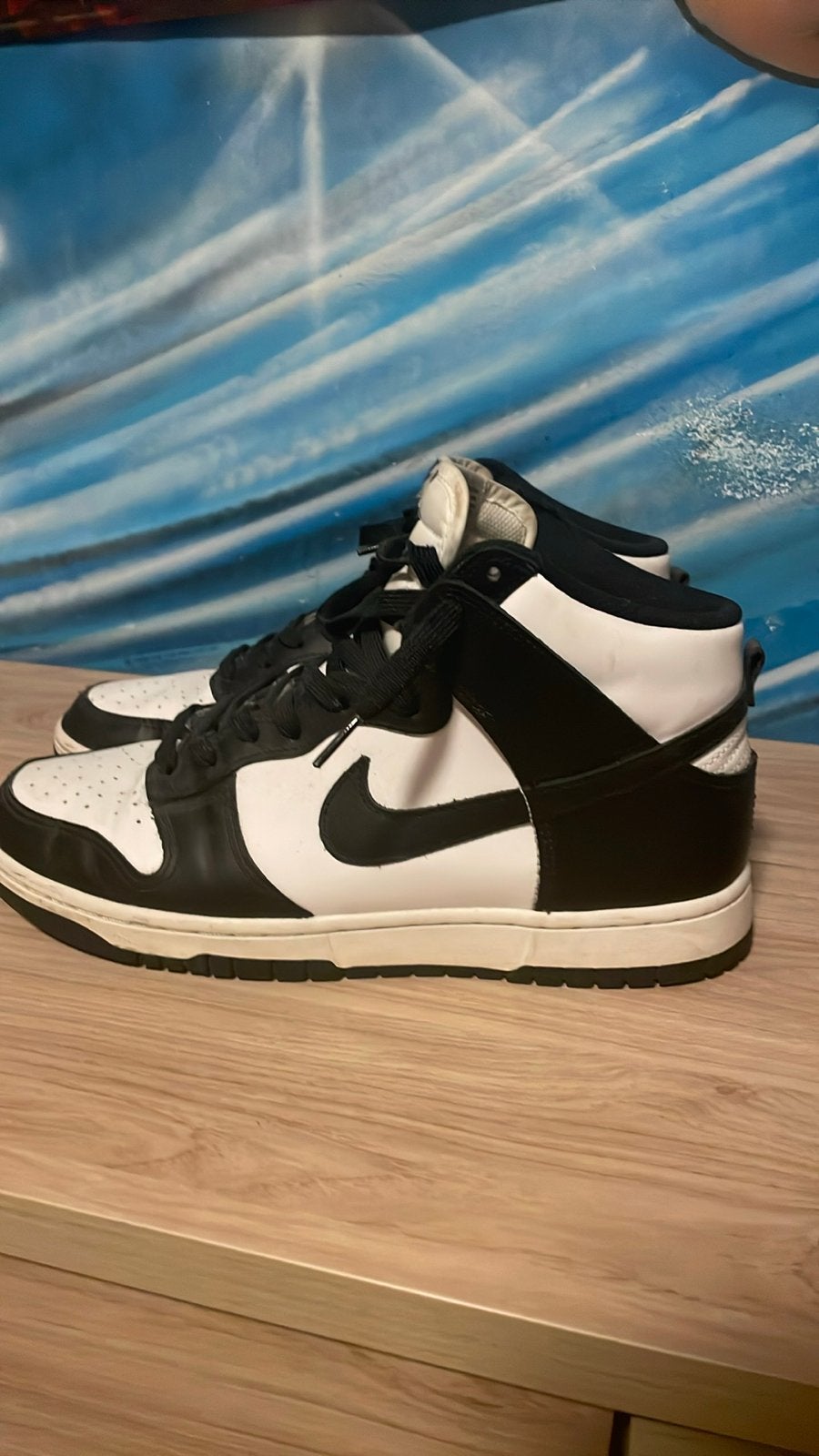 Nike Dunk High Panda - Zwart/Wit Sneakers, Ophalen, Gedragen, Zwart, Sneakers of Gympen