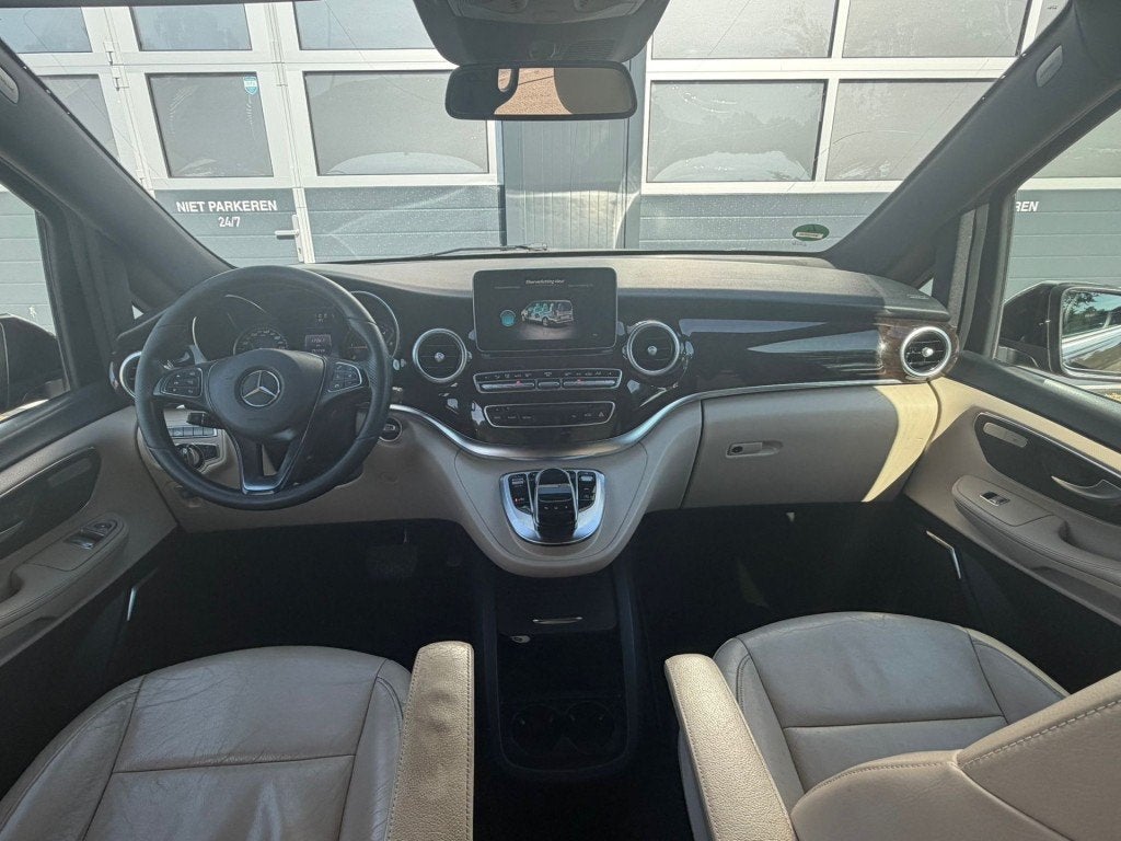 Mercedes-benz V-KLASSE 250d 190PK Lang Dubbel cabine MARGE /, Auto's, Bestelauto's, Automaat, Zwart, Bedrijf, Diesel