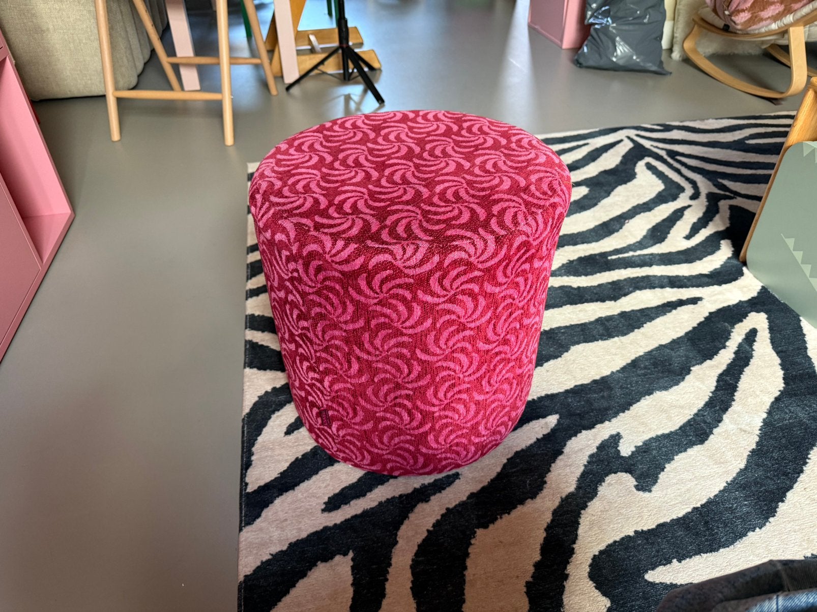 Loods5 poef, Ophalen, Minder dan 50 cm, Rond, Minder dan 50 cm