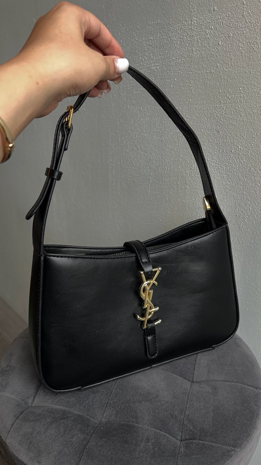 YSL tas, Ophalen of Verzenden, Gebruikt, Zwart, Schoudertasje