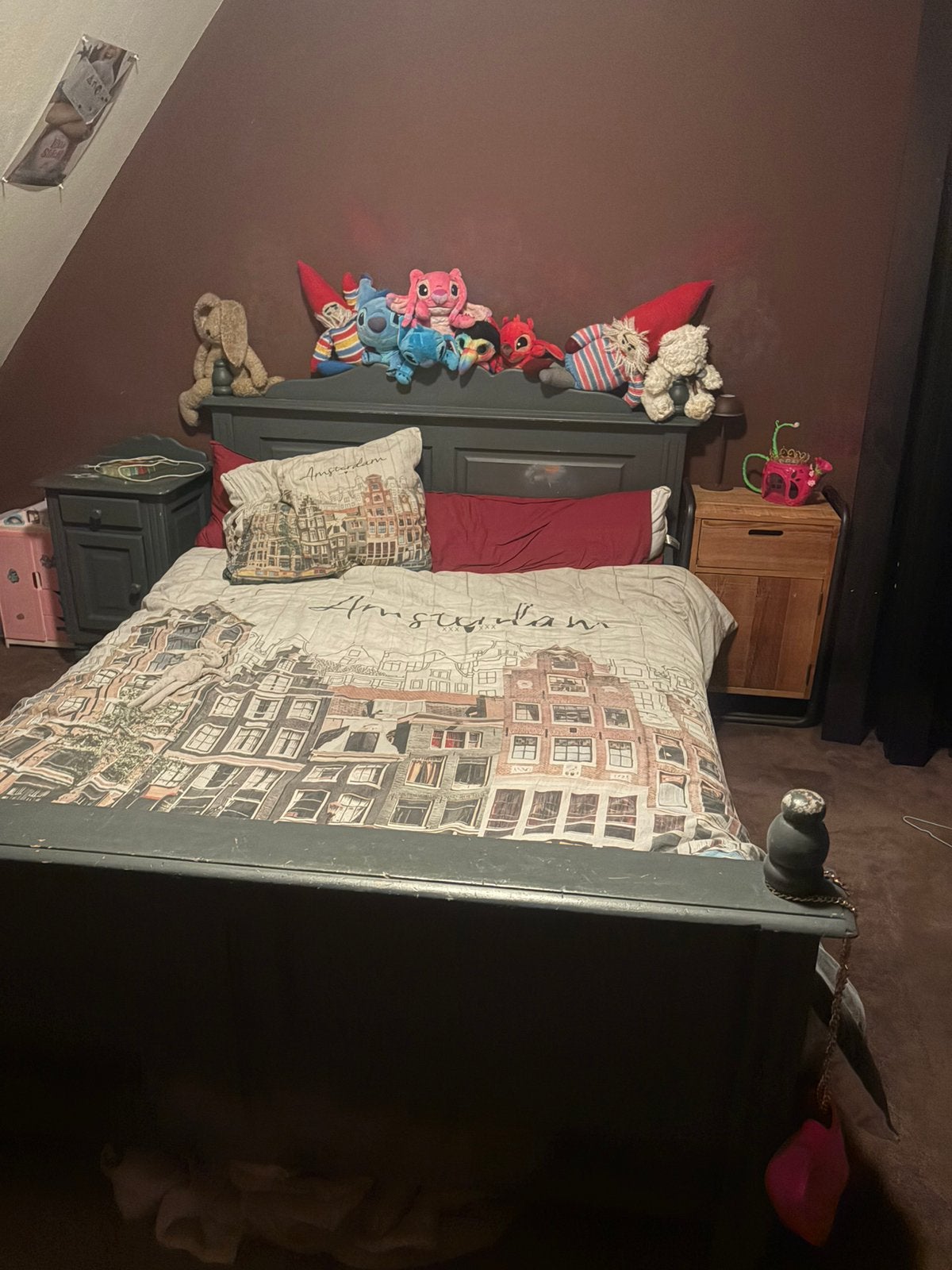 Twijfelaar bed / 2 persoons GRATIS, Ophalen, Gebruikt, Twijfelaar, Landelijk