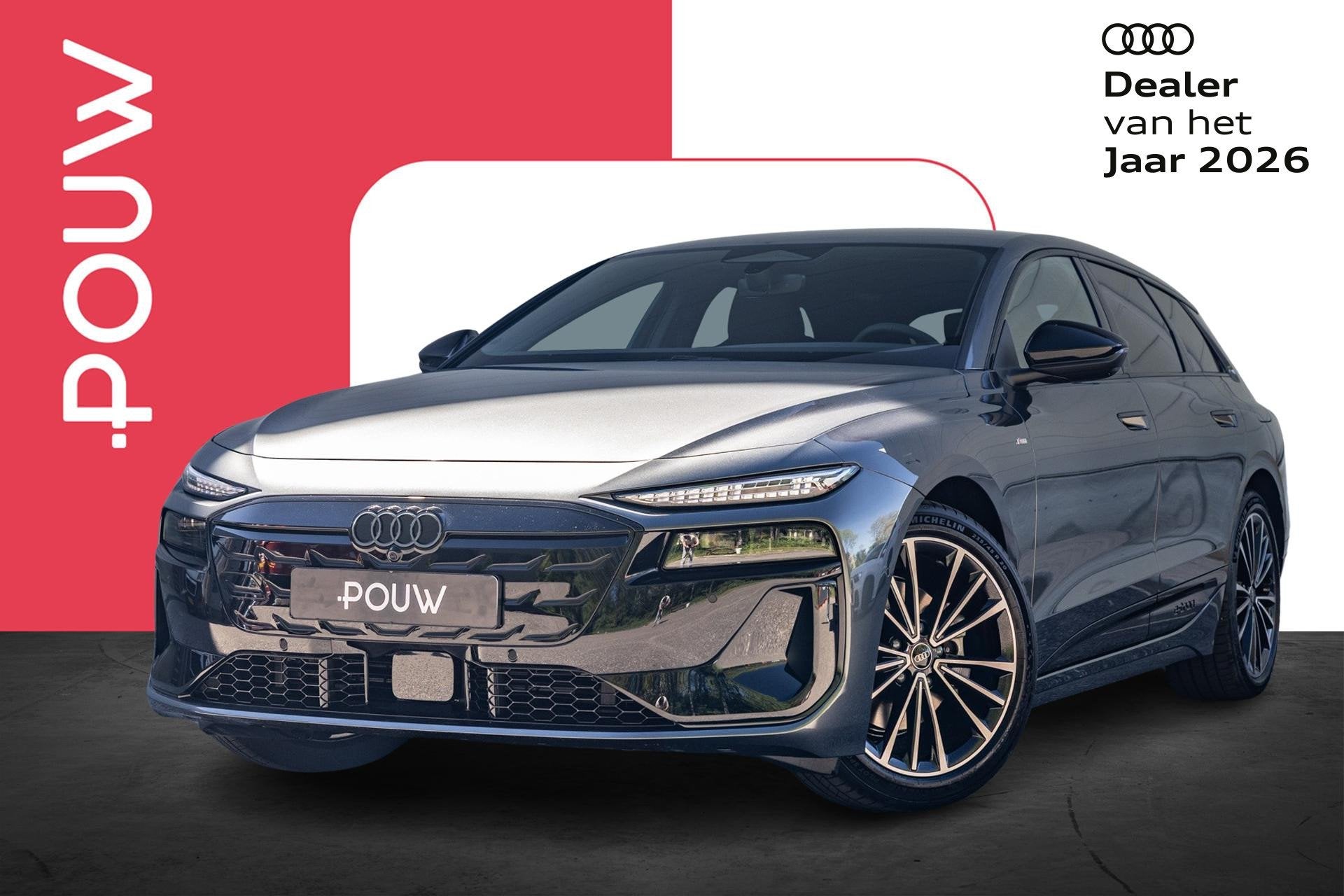 Audi A6 Avant e-tron 286pk S edition 83 kWh | 360 Camera | W, Auto's, Automaat, 12 maanden, Achterwielaandrijving, Zwart