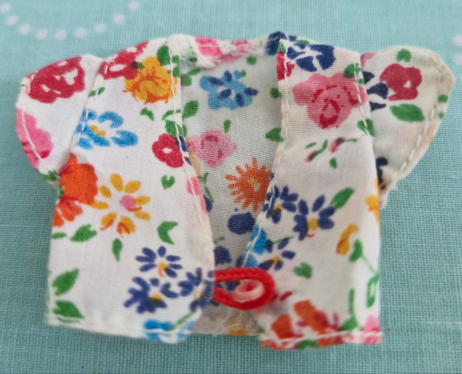 Barbie Skipper vintage Floral blousje uit de jaren '60, Verzamelen, Ophalen of Verzenden, Zo goed als nieuw, Kleertjes
