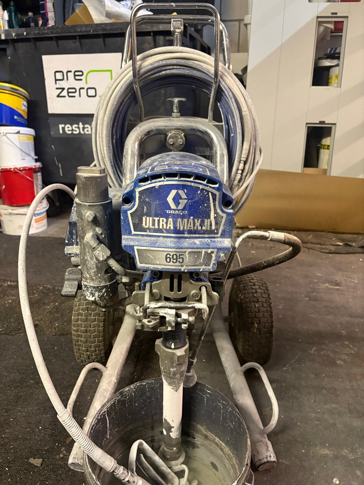 Graco Ultra Max II 695 Verfspuit - Professioneel Gebruikt, Doe-het-zelf en Verbouw, Ophalen, Gebruikt, Verfspuit of Verfpomp