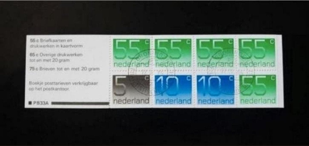 Postzegelboekje PB 33a gestempeld, Postzegels en Munten, Postzegels | Nederland, Ophalen of Verzenden
