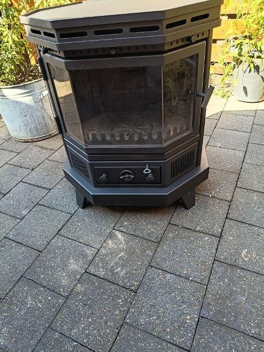 zgan RENY OSLO 7,5 KW HOUTKACHEL ALLESBRANDER 76 cm hoog, Huis en Inrichting, Kachels, Ophalen, Gebruikt, Houtkachel, Vrijstaand