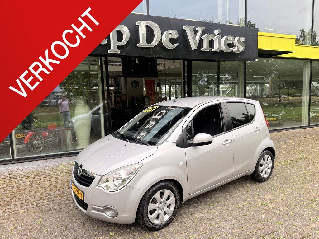 Opel Agila 1.2 Enjoy, Auto's, Opel, 4 cilinders, Origineel Nederlands, Zilver of Grijs, 17 km/l
