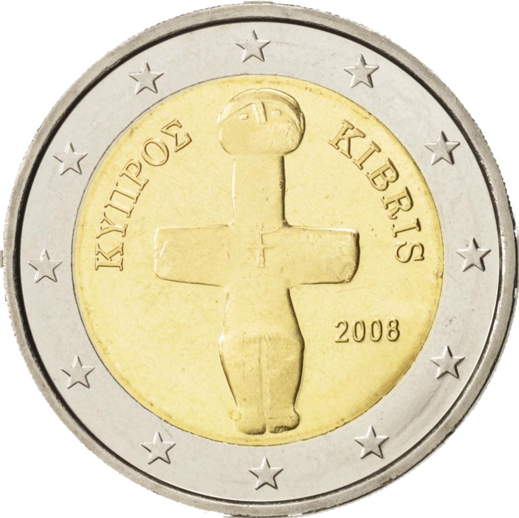 Euromunten, Ophalen of Verzenden, Cyprus, 2 euro, Losse munt