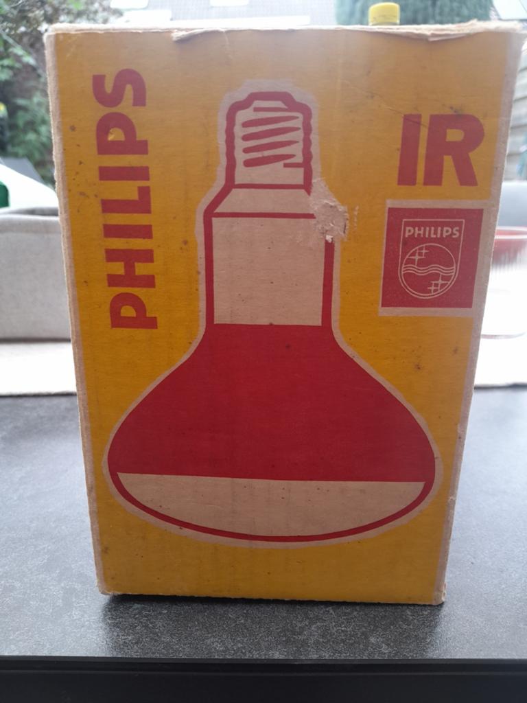 Philips warmtelamp in originele vintage verpakking, Ophalen of Verzenden, Nieuw