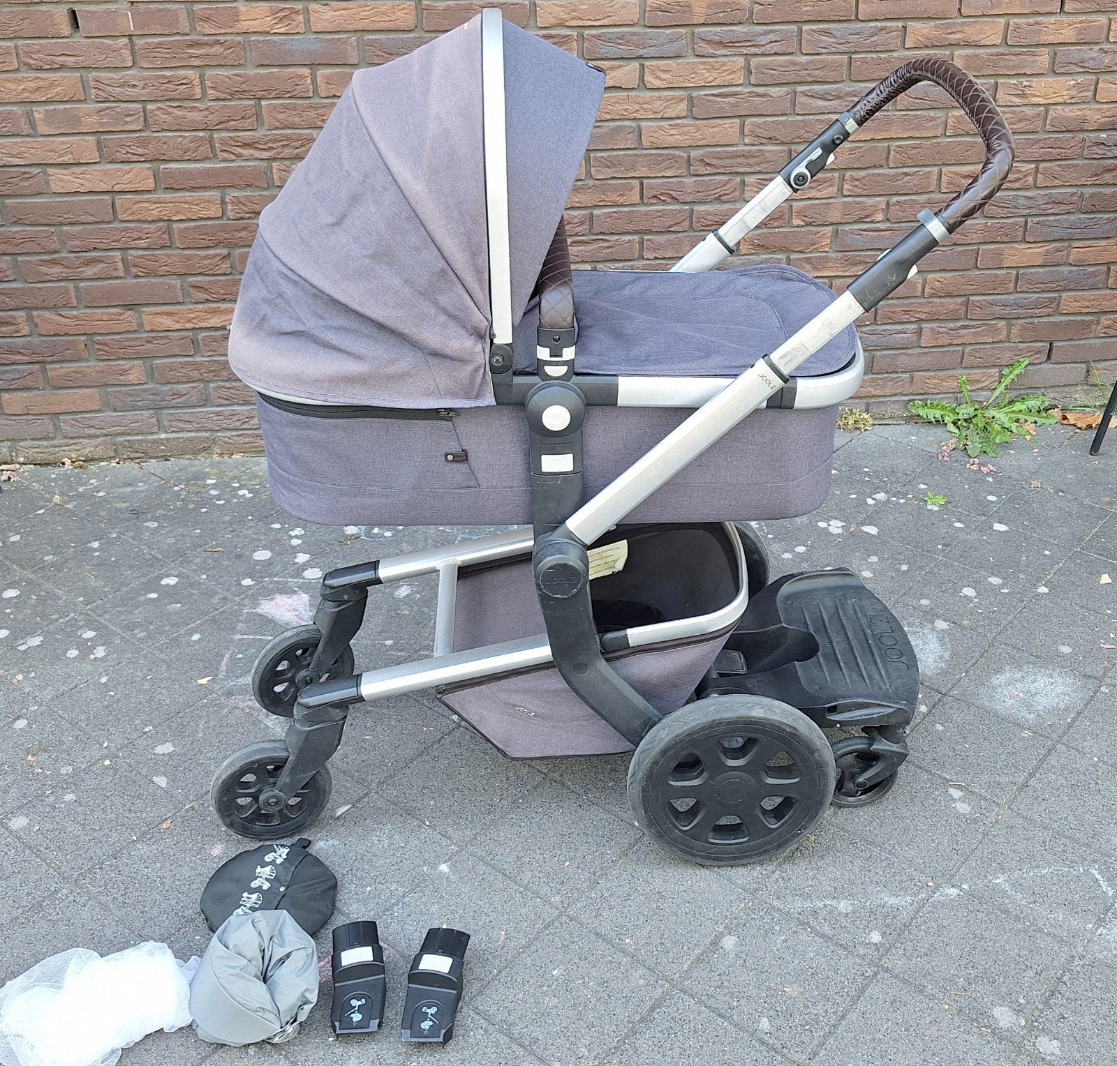 Joolz Day 3 COMPLEET • Reiswieg +kinderwagen+ meerijdplank, Kinderen en Baby's, Kinderwagens en Combinaties, Zo goed als nieuw