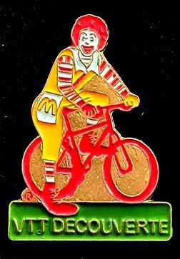 Mc Donalds- VTT Decouveerte clown pin, Ophalen of Verzenden, Nieuw, Merk, Speldje of Pin