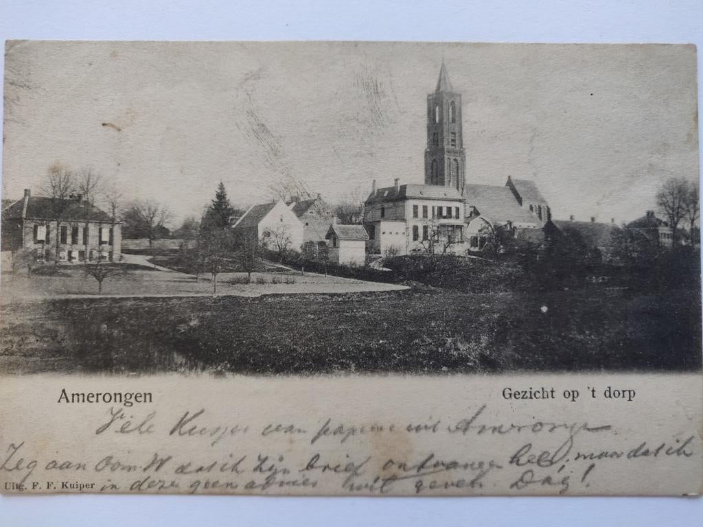X22 Amerongen 1902, Ophalen of Verzenden, Voor 1920, Noord-Holland