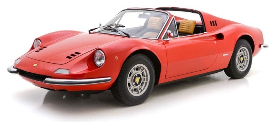 Ferrari Dino 246 GTS Rood 1:18 P18152A2 van BBR PRE-ORDER, Ophalen of Verzenden, Nieuw, Auto, Overige merken