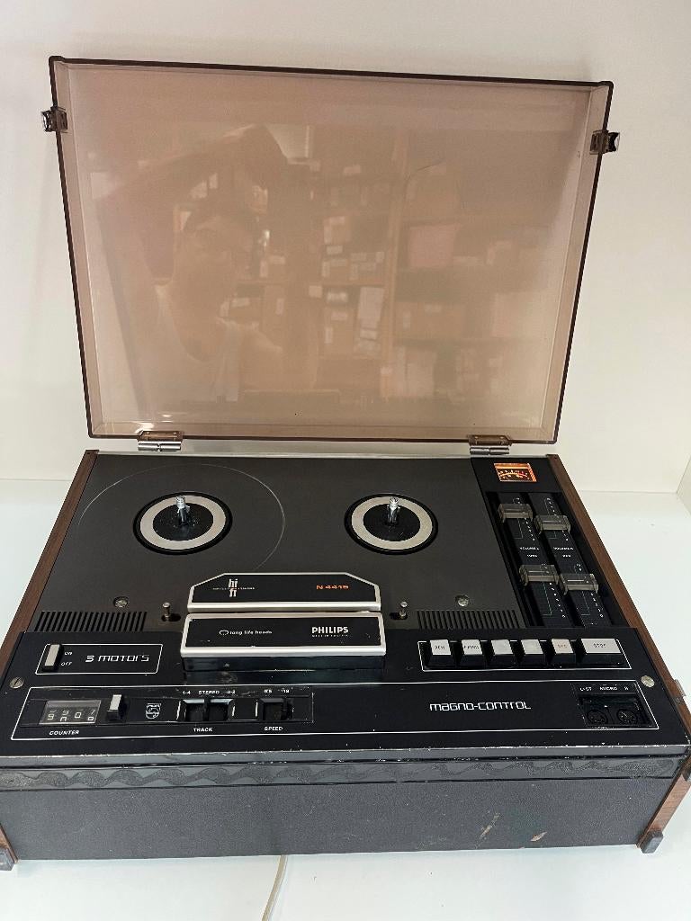 PHILIPS N4 415/04 Stereo bandrecorder met vaste kno, Audio, Tv en Foto, Bandrecorders, N, N, Ophalen of Verzenden, N