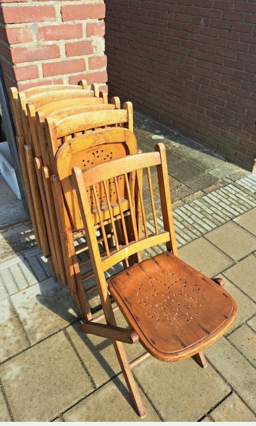 Thonet houten klapstoelen 6 stuks, Ophalen