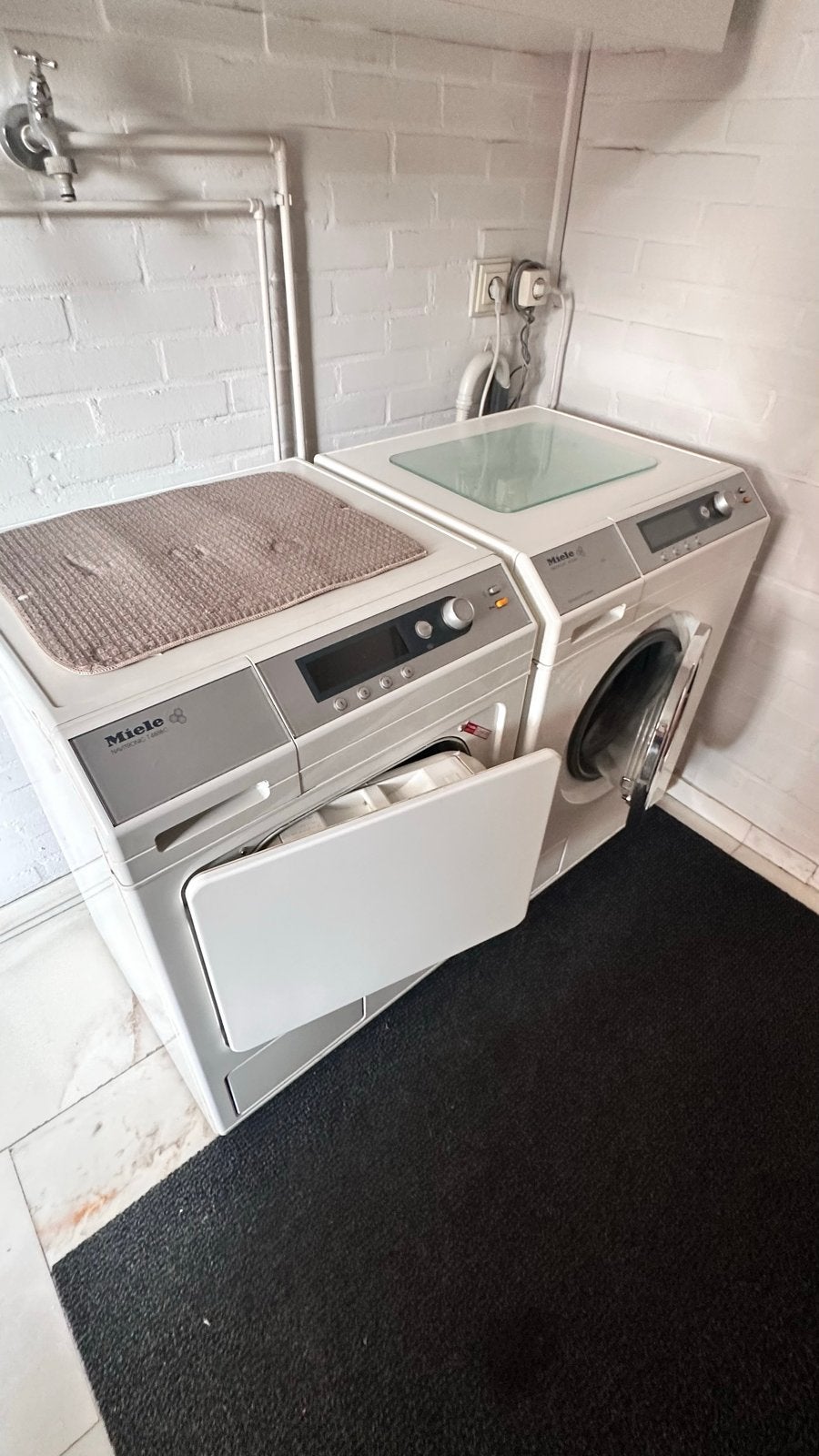 Miele W 2888 Navitronic Wasm/ Miele T 4888C Droger, Witgoed en Apparatuur, Wasmachines, Gebruikt, Ophalen of Verzenden, Voorlader