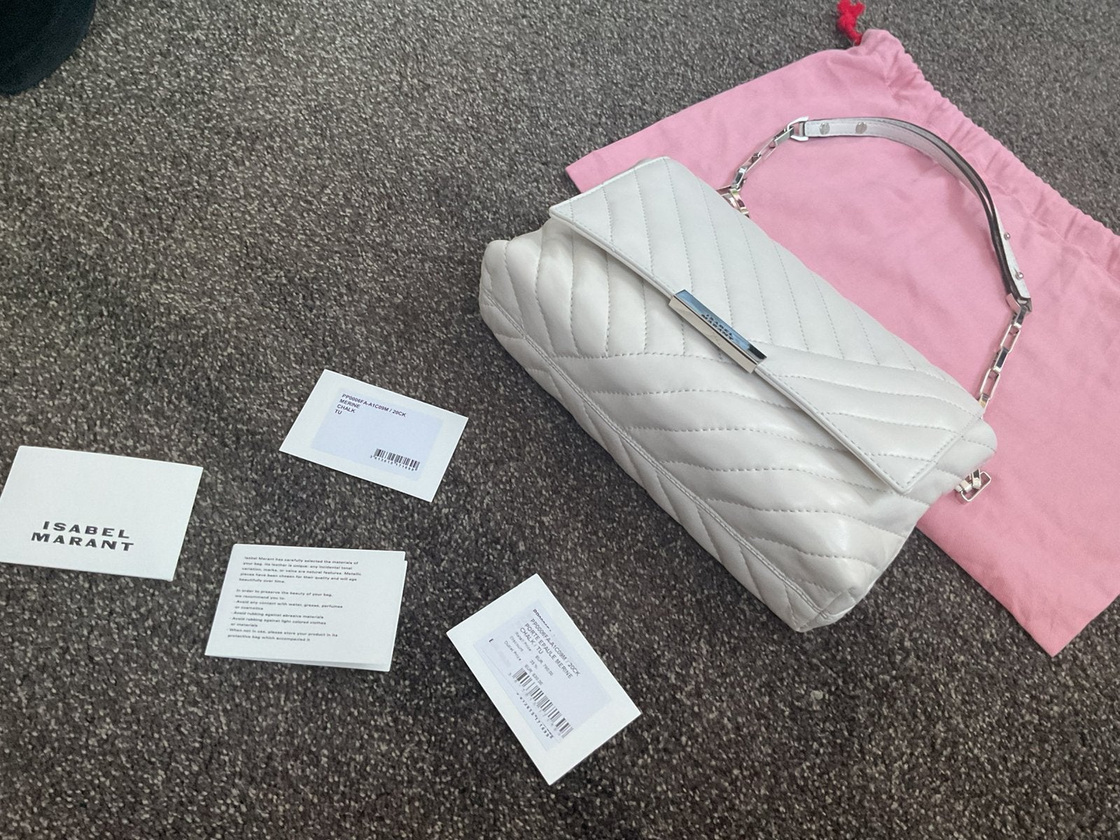 Isabel Marant creme schoudertas nieuw, Ophalen of Verzenden, Nieuw, Wit, Schoudertasje