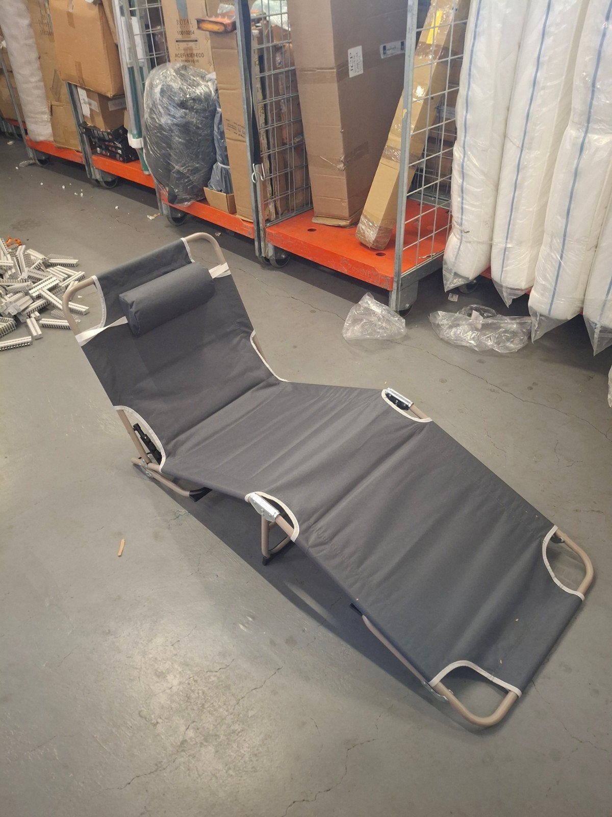 Opvouwbaar ligbed/strandstoel - Ideaal voor camping of tuin, Overige, Onbekend, Nieuw, Ophalen of Verzenden