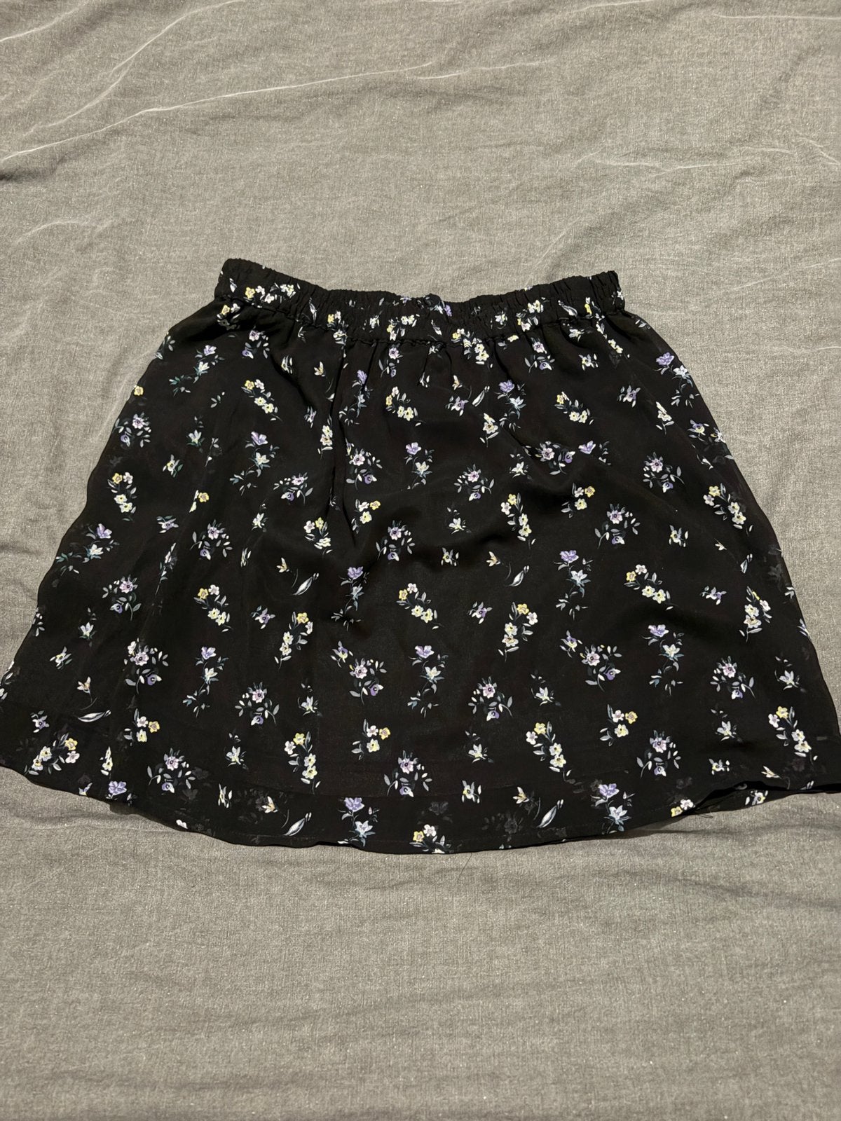 Rokje met bloemen, Ophalen, Zo goed als nieuw, Zwart, Boven de knie