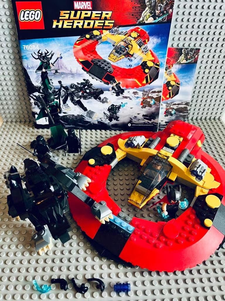 LEGO Super Heroes 76084 The Ultimate Battle for Asgard, Compleet, Gebruikt, Marvel, Lego