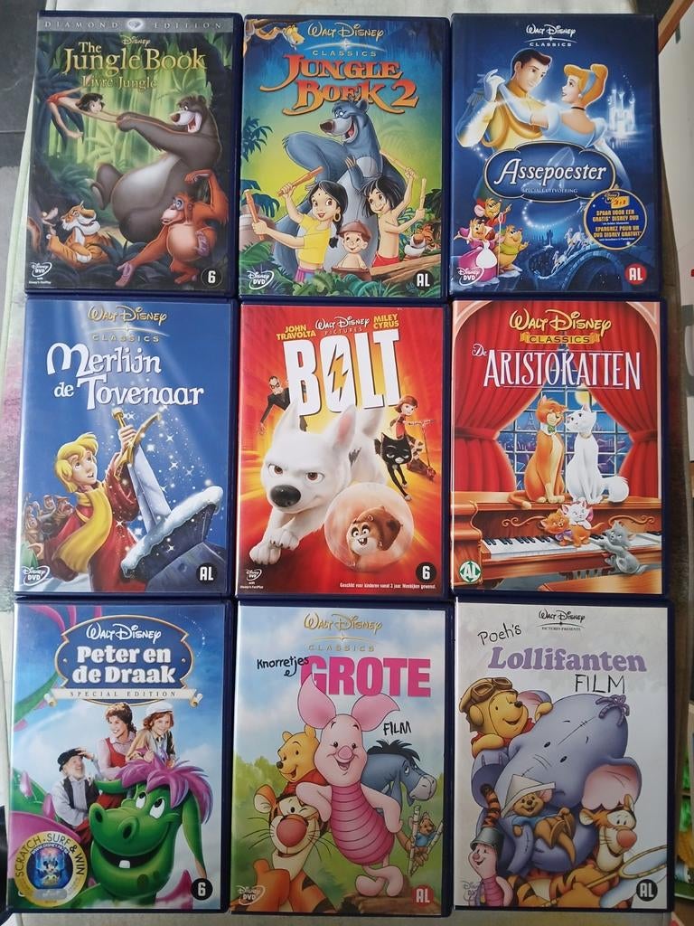 Mooie verzameling originele disney dvds, Alle leeftijden, Ophalen of Verzenden, Zo goed als nieuw, Amerikaans