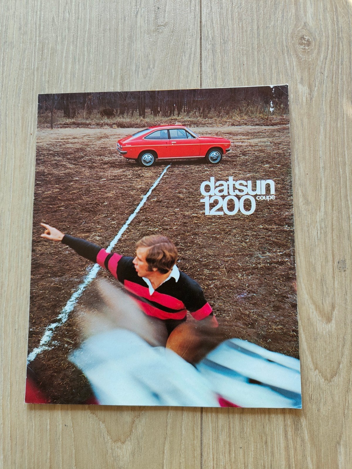 Autofolder Datsun 1200 coupe., Boeken, Ophalen of Verzenden, Zo goed als nieuw, Nissan