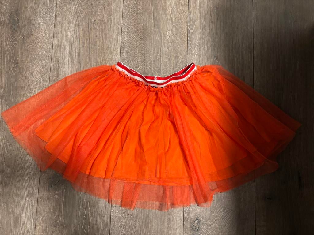 WK voetbal oranje tule rokje, Ophalen of Verzenden, Zo goed als nieuw, Meisje, Jurk of Rok