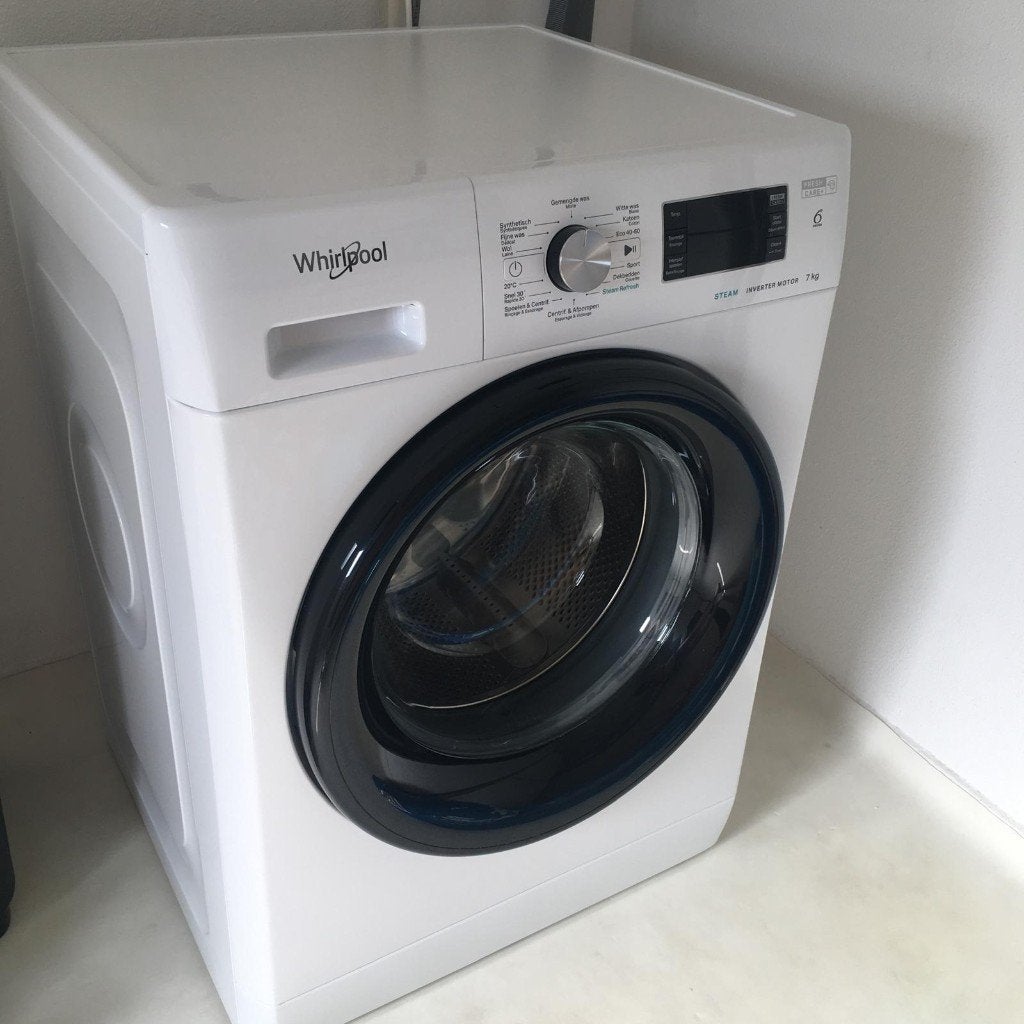 Wasmaschine Whirlpool, Witgoed en Apparatuur, Wasmachines, Zo goed als nieuw, 6 tot 8 kg, 85 tot 90 cm, 1200 tot 1600 toeren, Energieklasse A of zuiniger