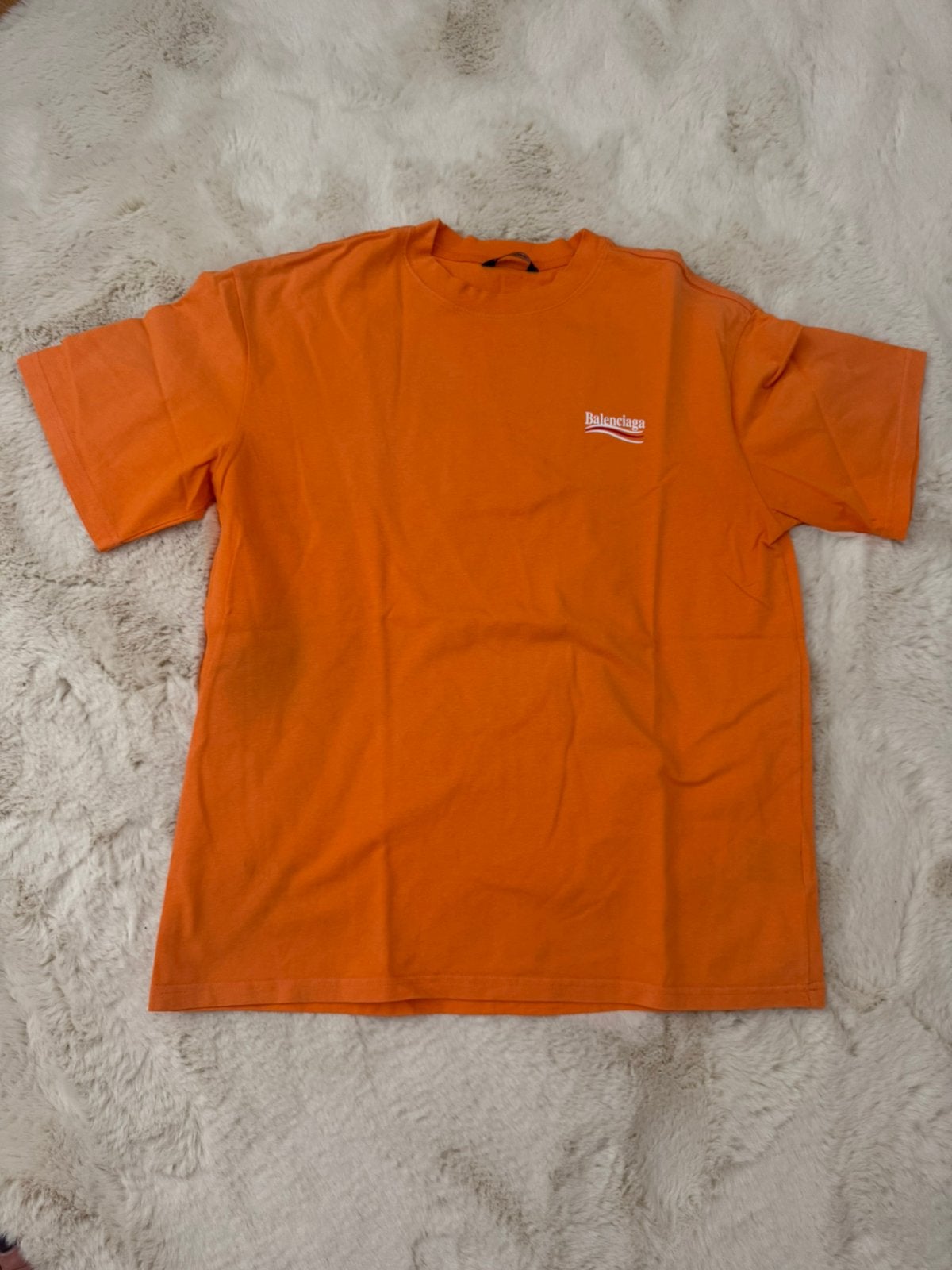 Balenciaga t shirt oranje L, Ophalen of Verzenden, Zo goed als nieuw, Maat 52/54 (L), Oranje