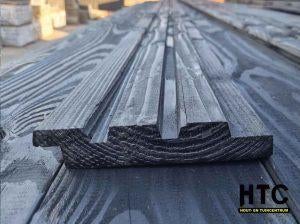 Douglas Rhombus profiel zwart 28x135 mm €25,55 per m2 ACTI, Ophalen, Nieuw, 250 cm of meer, Planken