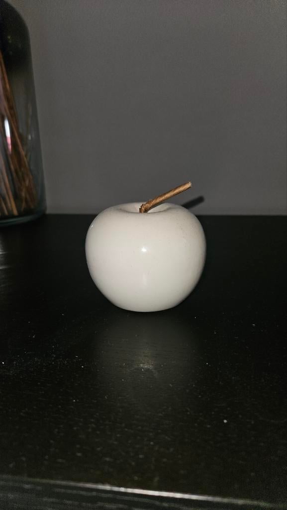 Glazen Appel Decoratie, Tuin en Terras, Tuinbeelden, Ophalen, Zo goed als nieuw, Overige materialen, Overige typen