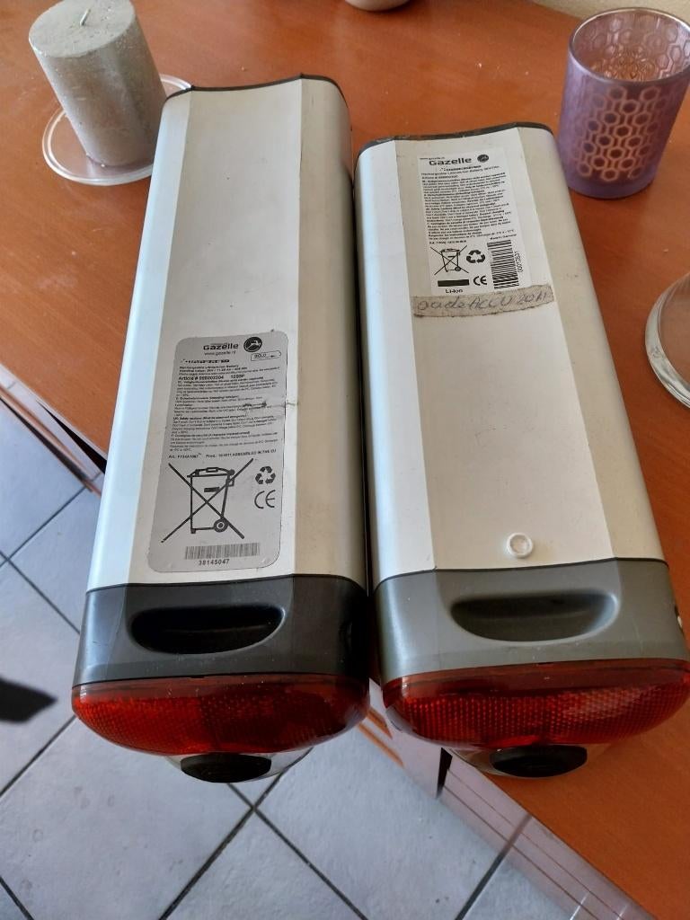 Fietsaccu's, Ophalen of Verzenden, Gebruikt